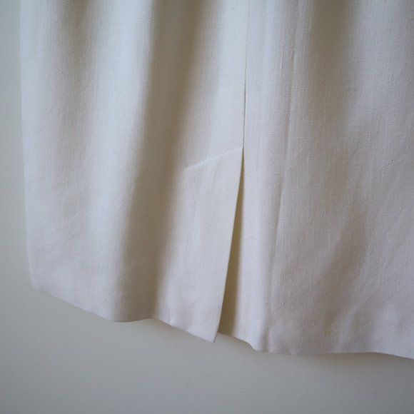 Vintage Ports International White Skirt, Size 8 - Picture 6 of 16